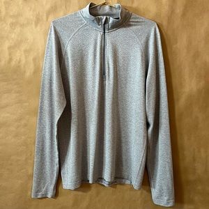 Rhone | Men's Versatility Seamless 1/4 Quarter Zip Pullover Top Grey Size M